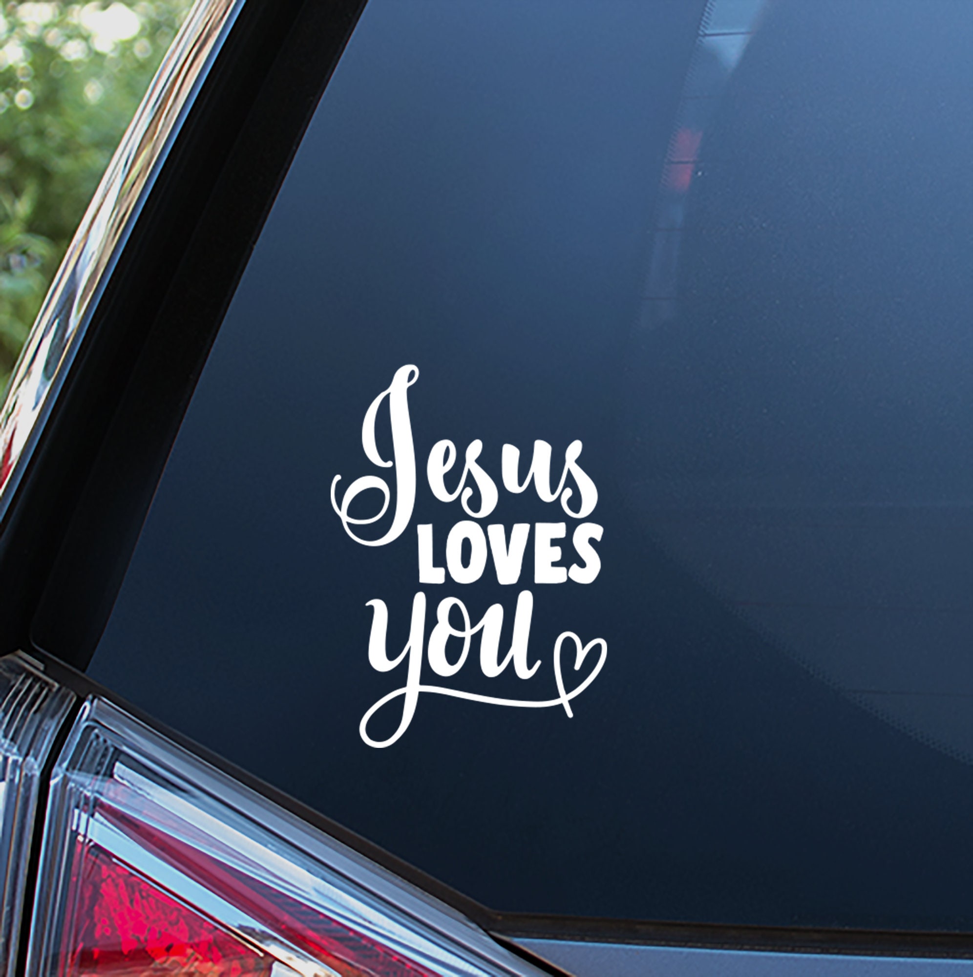 Jesus loves you Christian Stickers, trending Stickers, quote Vinyl Sti –  Neyastickershop