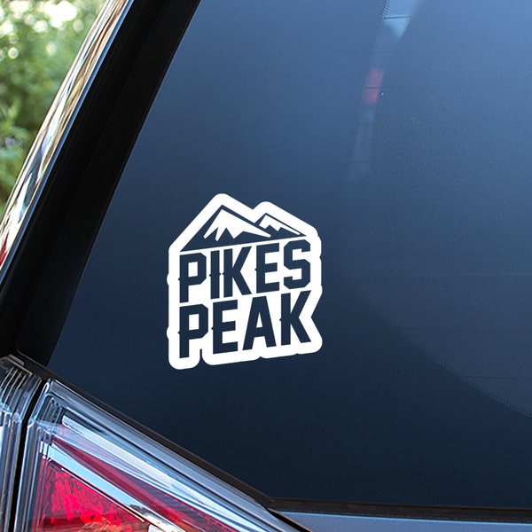 Pikes Peak Sticker For Car Window, Bumper, or Laptop. Free Shipping!