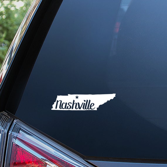 Nashville Tennessee Sticker for Car Window Bumper or Laptop. - Etsy