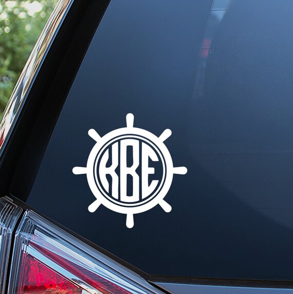 Monogram stickers for car deals