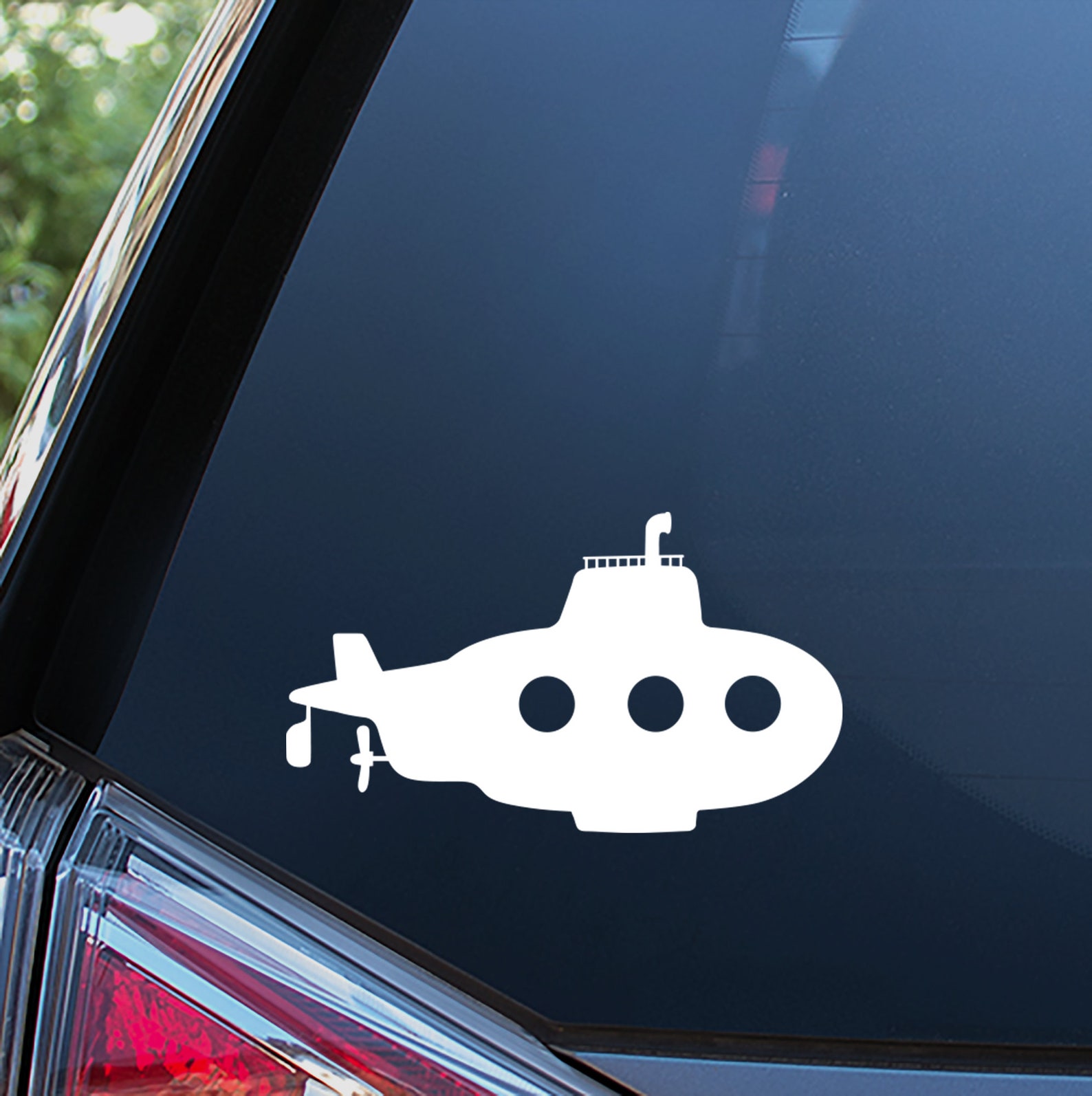 Submarine Sticker for Car Window Bumper or Laptop. Free Etsy