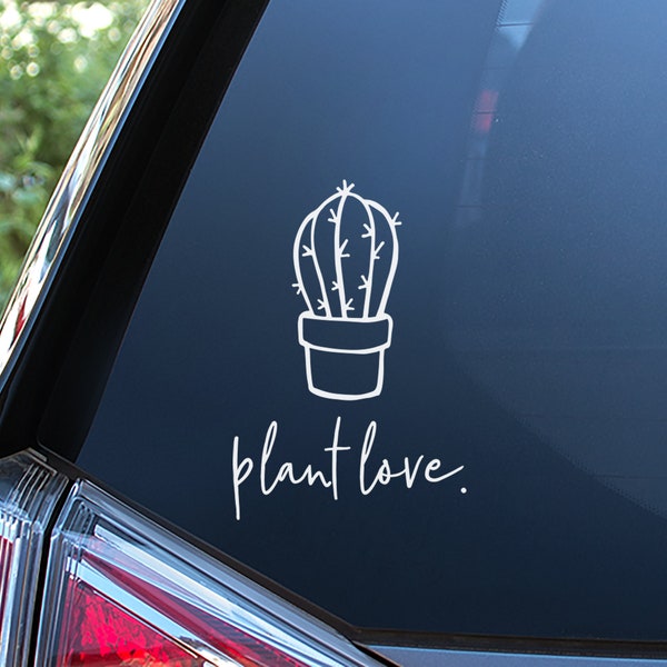 Kaktus Aufkleber für Autofenster, Autoaufkleber oder Laptop. Kostenloser Versand!