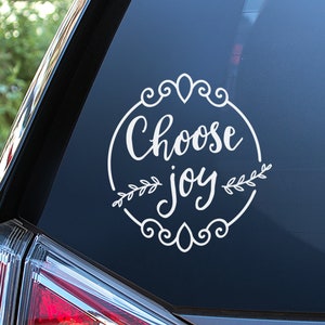 Choose Joy Sticker For Car Window, Bumper, or Laptop. Free Shipping!