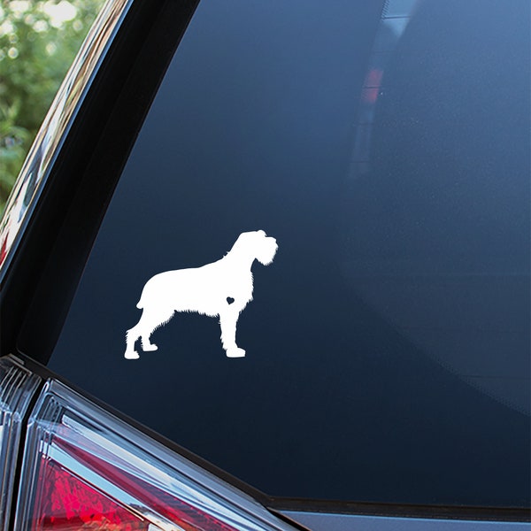 Wirehaired Pointing Griffon Sticker For Car Window, Bumper, or Laptop. Free Shipping!