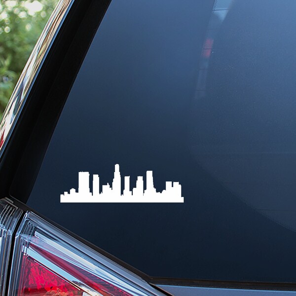 Los Angeles Skyline Sticker For Car Window, Bumper, or Laptop. Free Shipping!