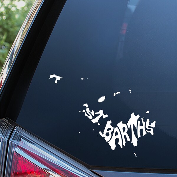 St Barths Sticker For Car Window, Bumper, or Laptop. Free Shipping!