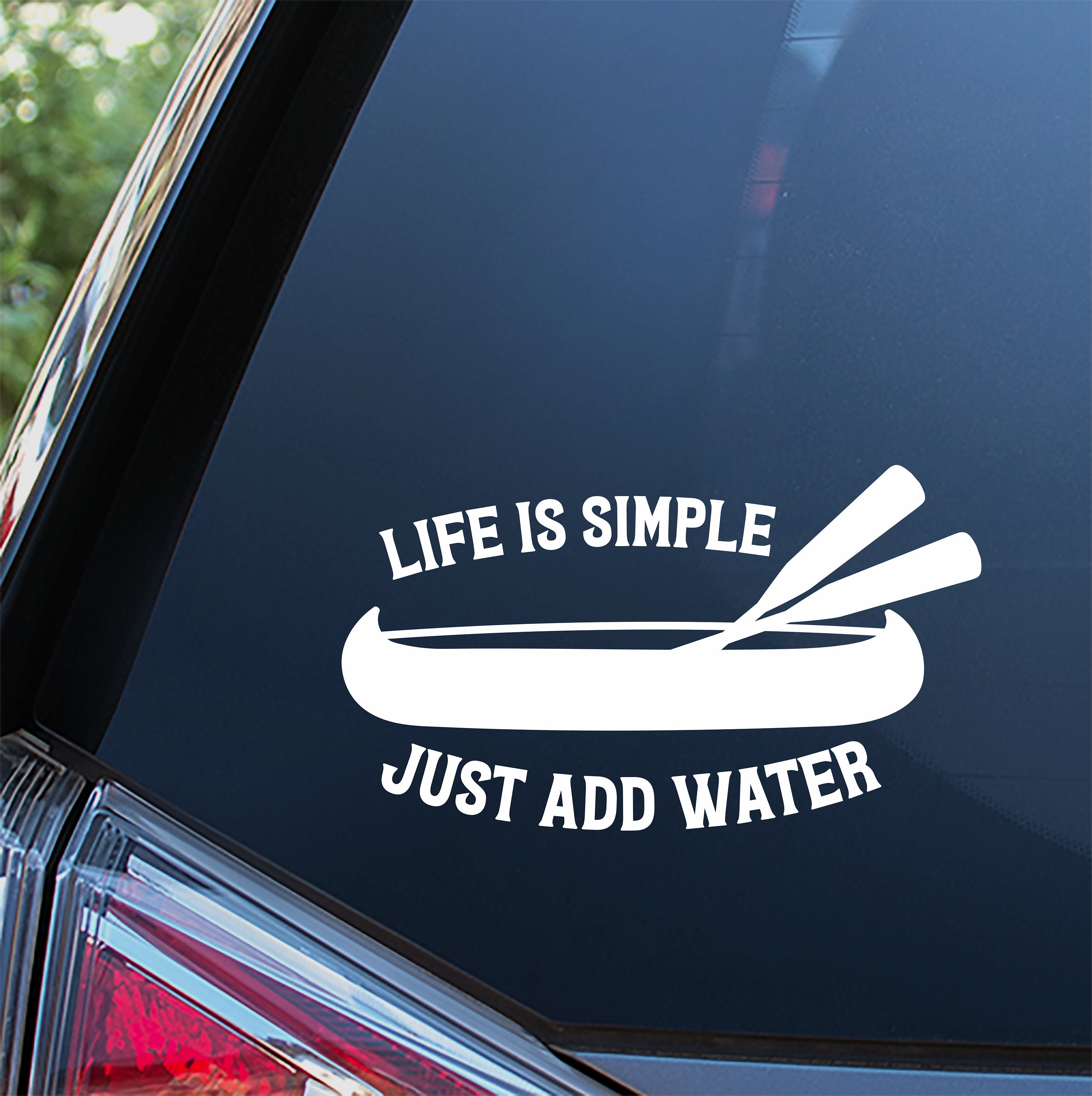 Canoe Sticker For Car Window, Bumper, or Laptop. Free Shipping!