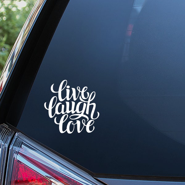 Live Laugh Love Sticker For Car Window, Bumper, or Laptop. Free Shipping!