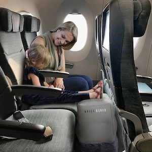 Koala Kloud Toddler Travel Footrest - Foot Leg Rest Accessory for Plane / Car | Inflatable Bed for Kids on Airplane | Home Stools / Ottomans