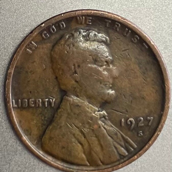 1927-S Lincoln Wheat Cent.