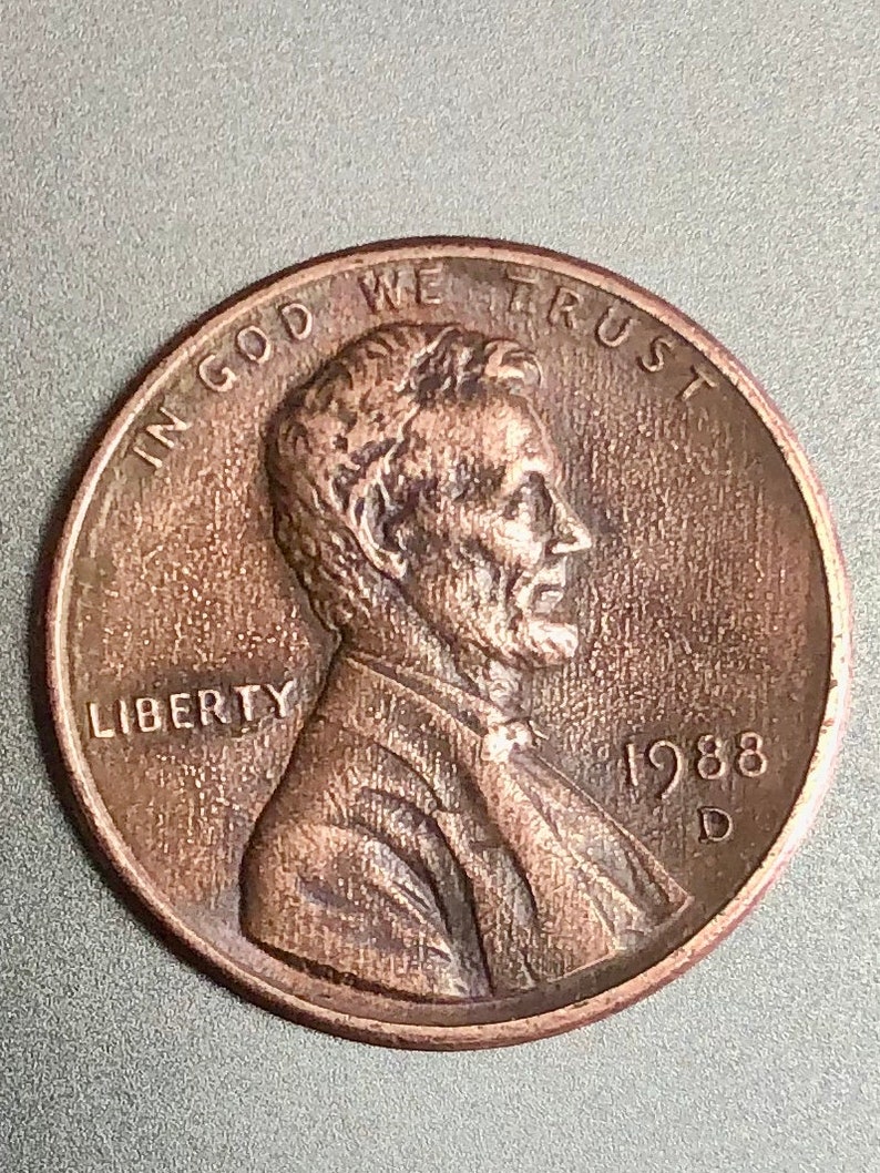 Mint Error 1988 D Lincoln Memorial Penny. Die Errors Weak | Etsy
