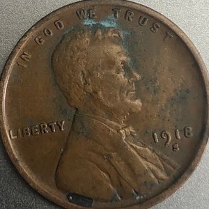 1918 S Lincoln Wheat Cent.