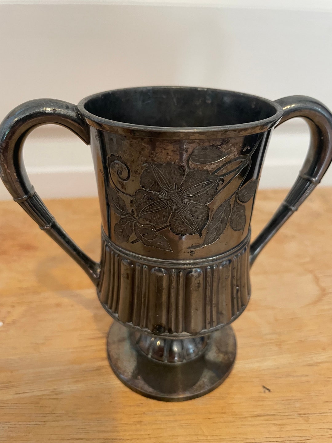 Antique Quadruple Silver Plated Meridian Britannia Company 2 Handled