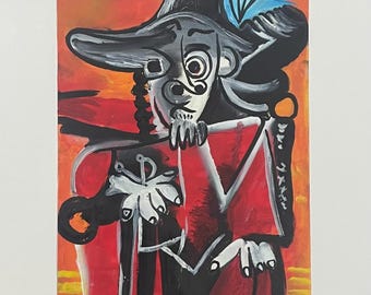 パブロ・ピカソ「La femme～」リトグラフ 直筆サイン入り お洒落な額装 パブロ・ピカソ「La femme～」リトグラフ 直筆サイン入り お洒落な額装