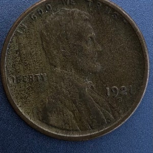 1921 S Lincoln Wheat Cent, Not Graded, Semi Key Date.