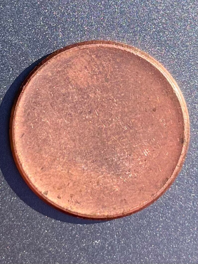 Red BU Blank Cent Planchet. Lincoln Blank Penny. Etsy