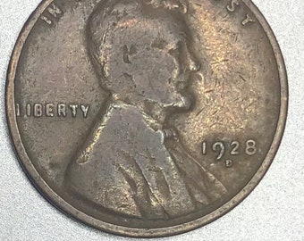 1928 D Lincoln Wheat Cent.