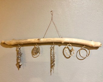 Natural Driftwood Jewelry Holder and or Key Holder