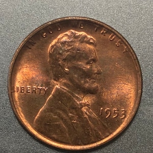 1953 Lincoln WEAT Cent - Nicht Benotet
