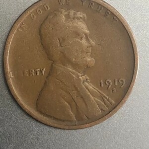1919 S Lincoln Wheat Cent.