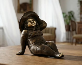 Fat Sexy Woman Statue, Figure, Fat Woman Yoga, Starching, Exercise