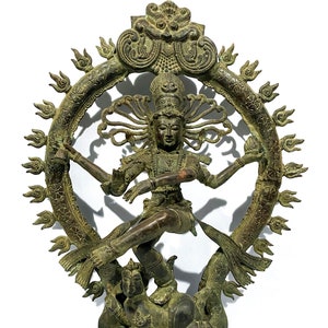 Shiva Nataraja Statue 22 inch, Summer Gift, Vintage Dancing Siwa, Shiva Art Nataraj, Siva Sculpture, Hindu God, Home Decor, Shiva Lingam