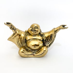 Laugh Buddha Statue, Summer Gift, Buddha Decor, Buddhis Art, Laughing Buddha Bronze Statue, Gifts for him, gifts for her, Summer Decor