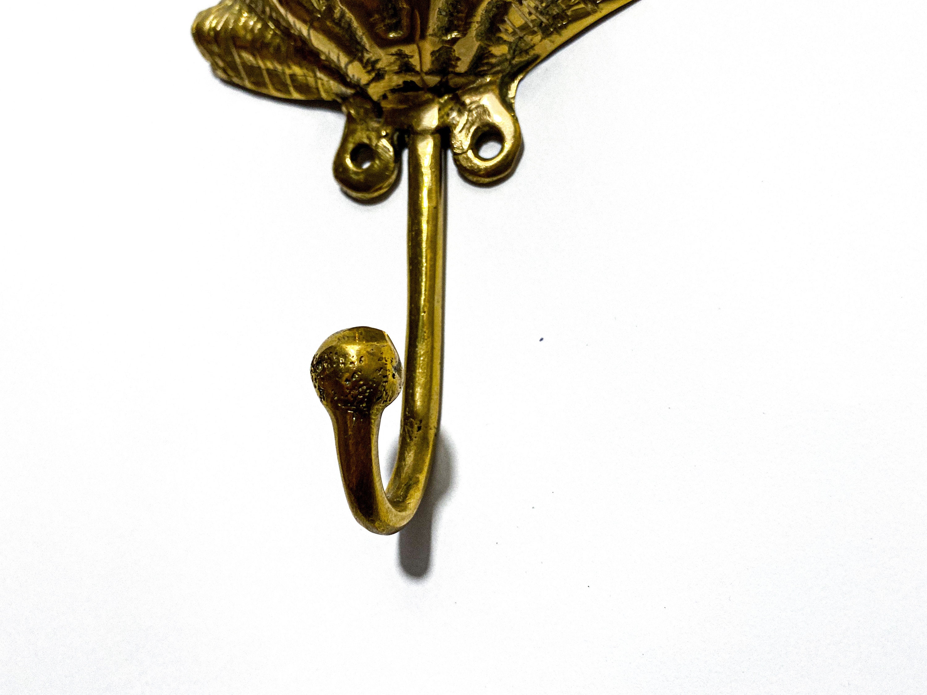 Clamshell Brass Wall Hook, Coastal Home Decor - Etsy