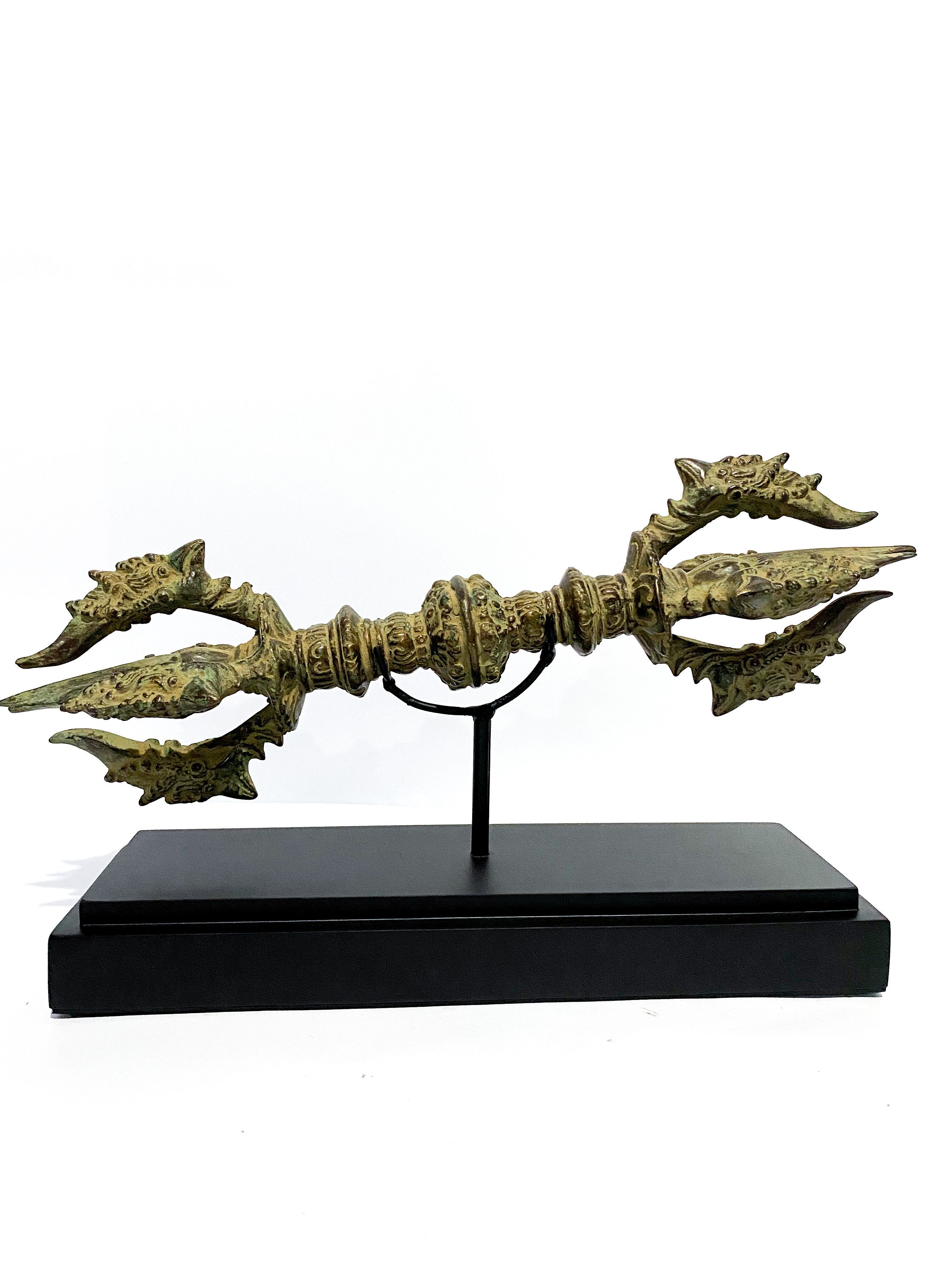 Vintage Vajra Dorje Thunderbolt, Vajra Tibetan Buddhist