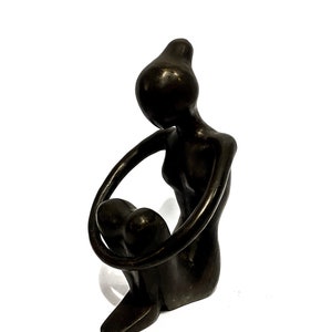 Bronze  Ballet Figurine 9.4&quot;, Gifts for him, gifts for her, Modern abstract ballerina dancers sculpture, Easter Gift, Home Decor