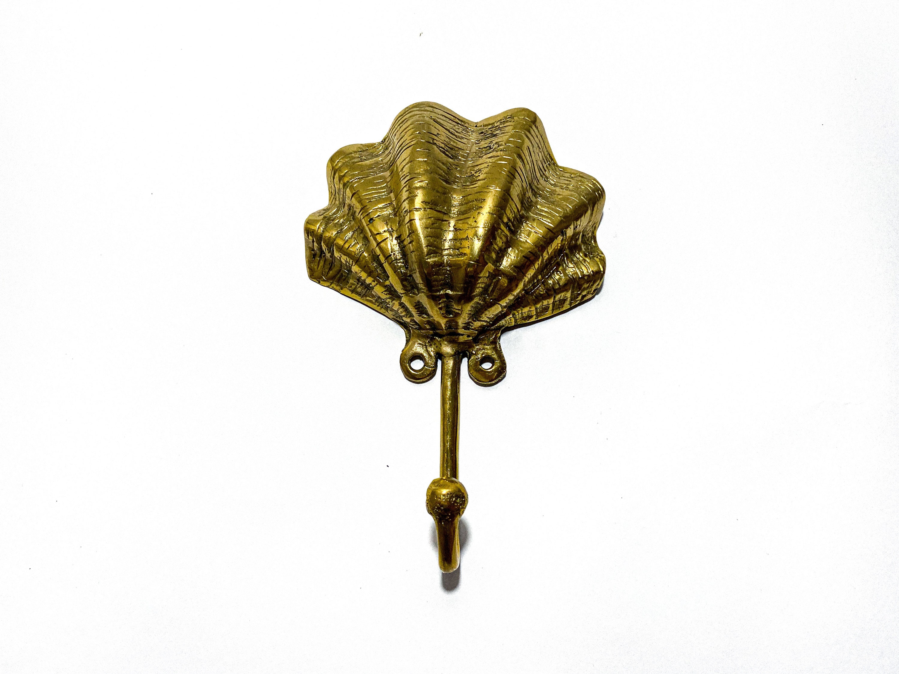 Clamshell Brass Wall Hook, Coastal Home Decor, Gift for Holiday - Etsy