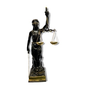 Themis Greek Goddess Statue 24&quot;, Gifts for him, gifts for her, Summer Gift, Blind Lady Justice Greek Mythology Sculpture, Home Decor