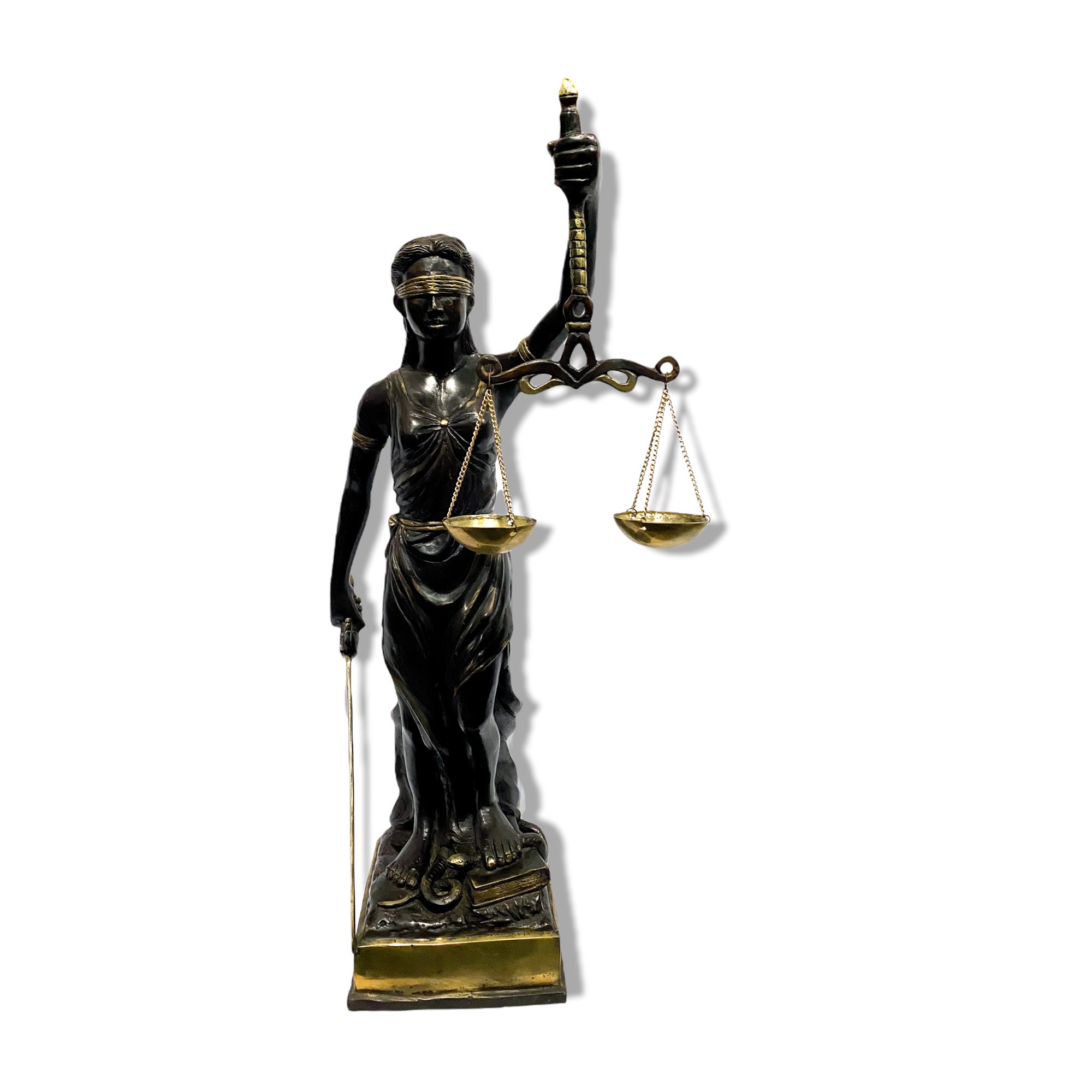 Themis Greek Goddess Statue 24", Gifts for him, gifts for her, Halloween Gift, Blind Lady Justice Greek Mythology Sculpture, Home Decor