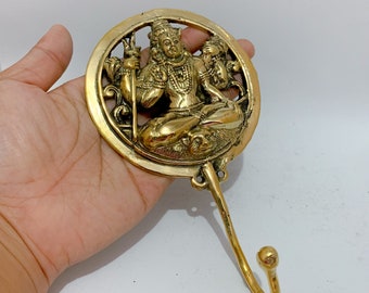 Shiva Brass Hook, Valentine Gift, Shiva Clothes Hook, Coat Hook, Gold Hook, Unique Brass Hook, Christmas Gift, Gifts for him, gifts for her