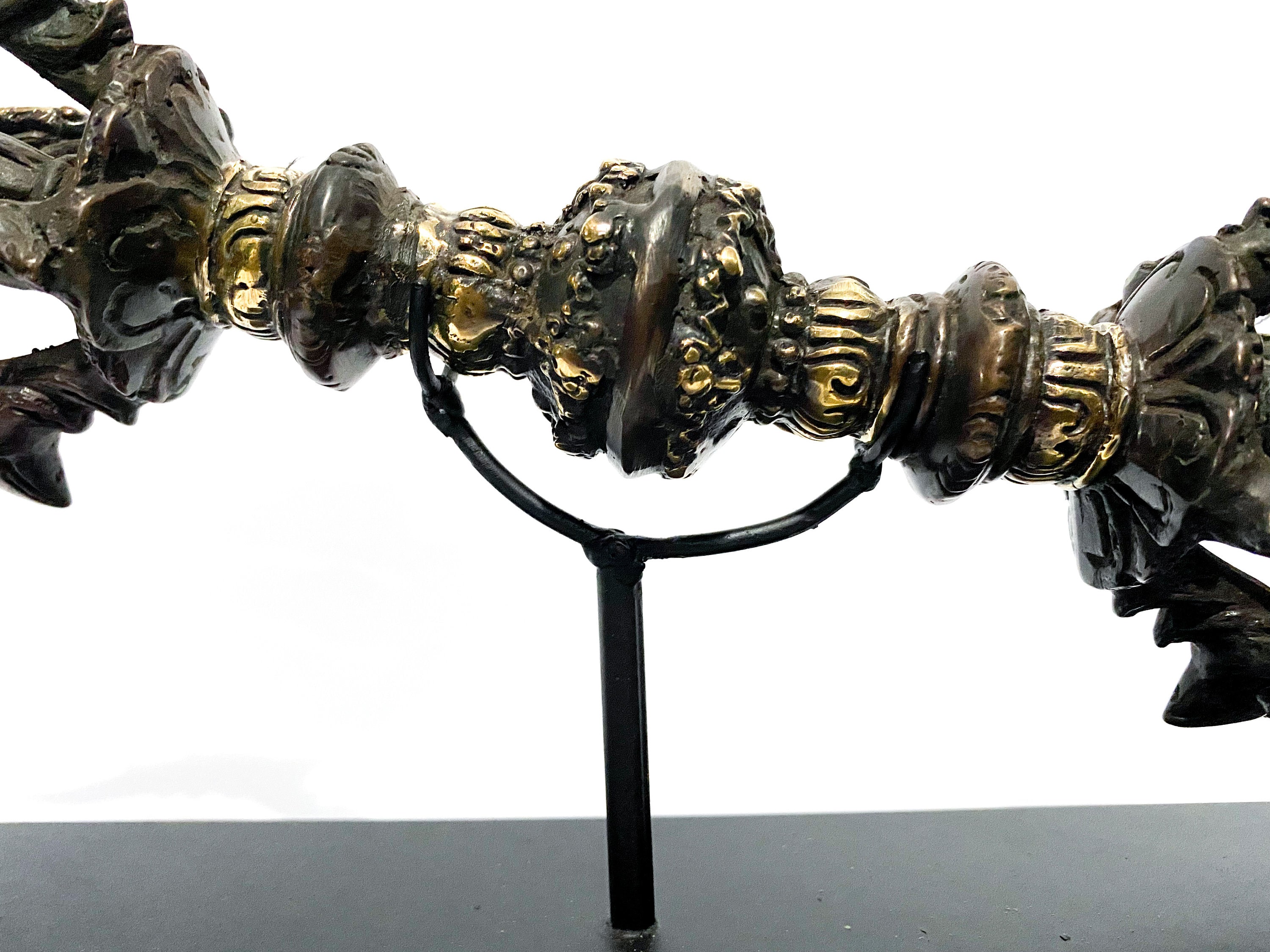 Vajra Dorje Tibetan Buddhist, Vajra Brass Statue, Christmas Vajra Dorje Tibetan Buddhist, Vajra Brass Statue, Christmas