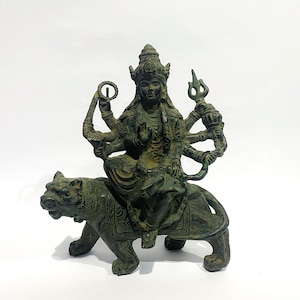 Mahakali, Summer Gift, Hindu God figurine, Durga, Hindu God, Ancient Mahakali Statue, Bronze Lord Parvati, Holiday Gift, Home Decor
