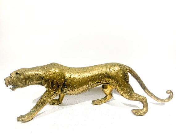 Large Brass Leopard Figurine 17.7, Valentine Gift, Animal Ornament, Gold Leopard  Statue, Gift for Him, Gift for Her, Leopard Sculpture -  Canada