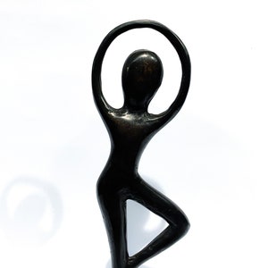 Ballet Figurine Abstract Bronze  9.1&quot;, Gifts for him, gifts for her, Modern ballerina dancers sculpture, Home Decor, Halloween Gift