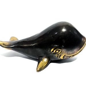Whale Bronze Sculpture 4.3 inch, Summer Gift, Fish Statue, Summer Decor, Home Decor, Room Decor, Handmade, Birthday Gift, Gift Idea
