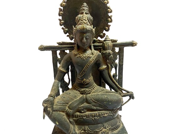 大型シヴァ神像ヒンドゥー教風水置物ブロンズ真鍮アンティーク☆