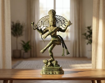 Nataraja Bronze Statue, Hindu Dancing Shiva, Home Decor