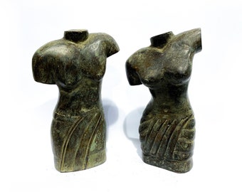 Couple Torso Statue 8.7, Couple Bronze Statue, Home decor, Man and Woman Torso Sculpture, Gifts for him, gifts for her, Christmas Gift