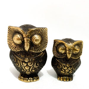 Owl Couple Figurine, Christmas Gift,  Personalized, Christmas Decor,  Handmade, Bird Ornament, Nature, Minimalist Patio Decor, Gift for Her