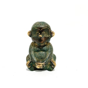 Cute Monkey Figurine, Summer Gift, Monkey Gift Statue, Gifts for him, gift for her, Animal Figurine, Monkey Sculpture, Summer Decor