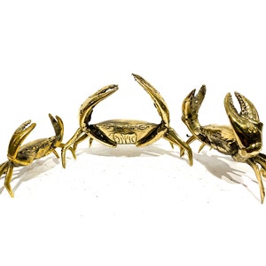 Krabbe Statue 11,5 cm, Sommer Geschenk, Sommer Dekor, Wohnkultur, Meerestier, Geschenke für ihn, Geschenke für sie, Geburtstag, Geschenkidee, Krabbe Figuren