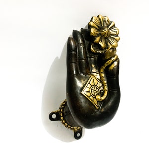 Unique Hand 7.9", Summer Gift, Summer Decor, Gift Idea, Wall Hook, Akash Mudra Hand coat hook, Gifts for him, gifts for her, Home Decor