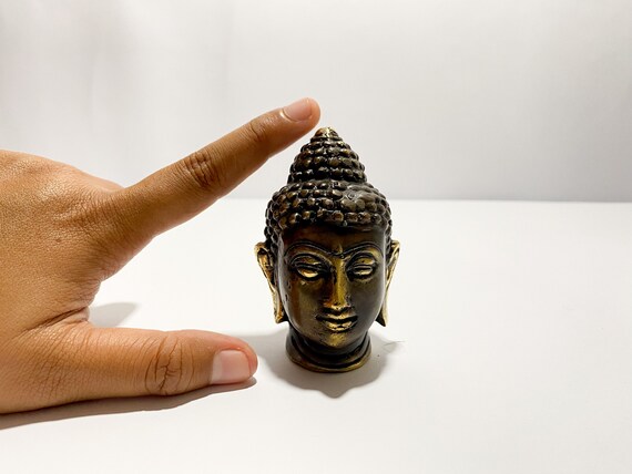 Buddha Head StatueChristmas Gift Smiling Buddha Bronze - Etsy 日本