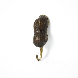 Nut Brass Hook, Halloween Gift, unique coat hook, Gifts for him,  Brass Clothes Hook, Holiday Decoration, Halloween Gift Idea, Wall Hook