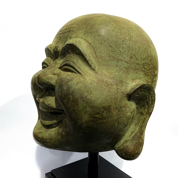 ブロンズ製 笑顔の仏像 ブロンズ製 笑顔の仏像