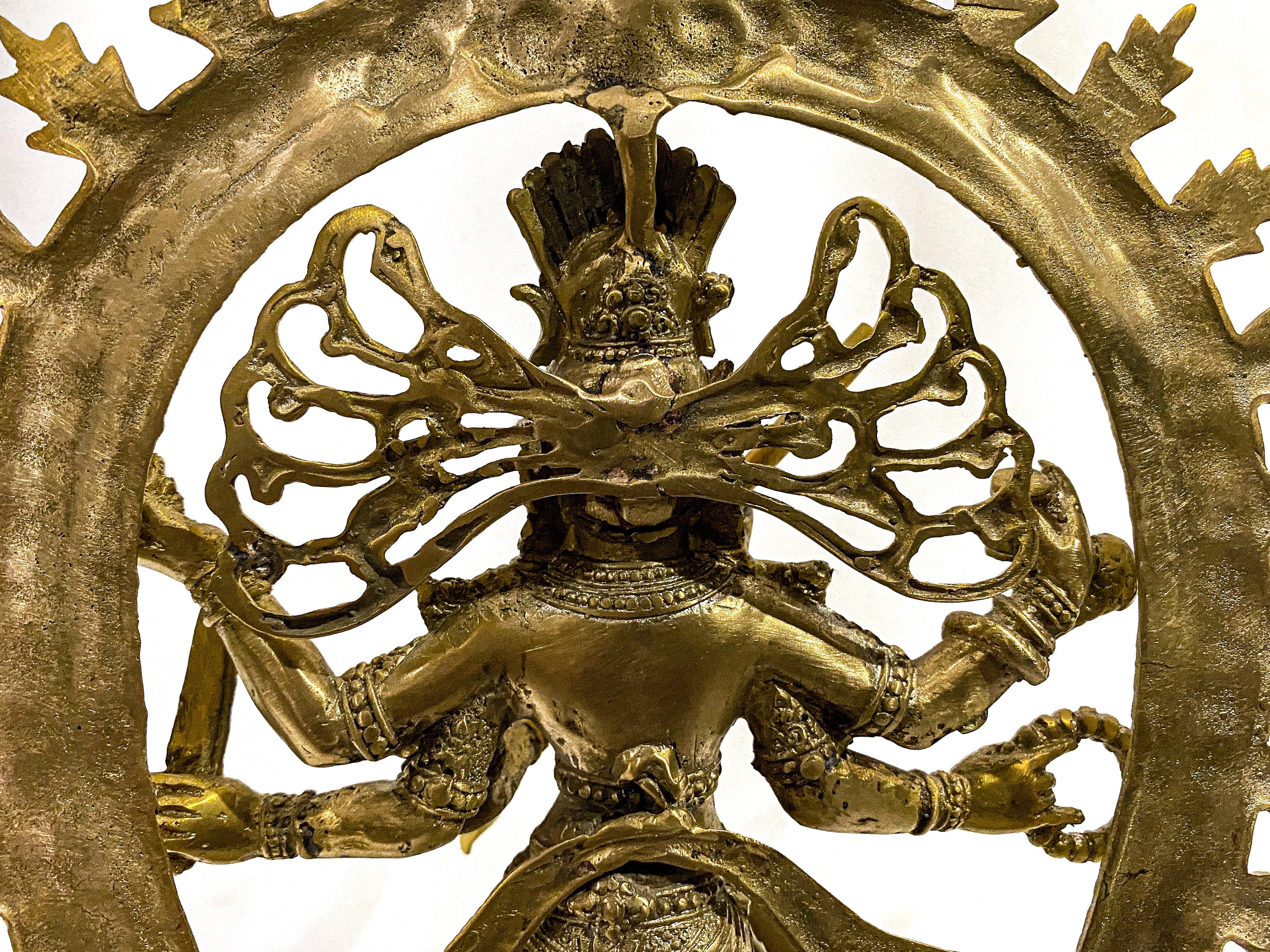 Brass Nataraja Statue, Dancing Shiva, Nataraja Statue, 35 Cm, Big Large  Brass Nataraja Idol, Nataraja Murti, Yoga Room Decor 